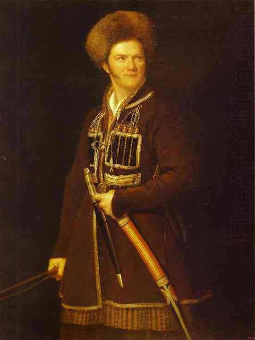 Self portrait in Cossacks dress, Aleksander Orlowski